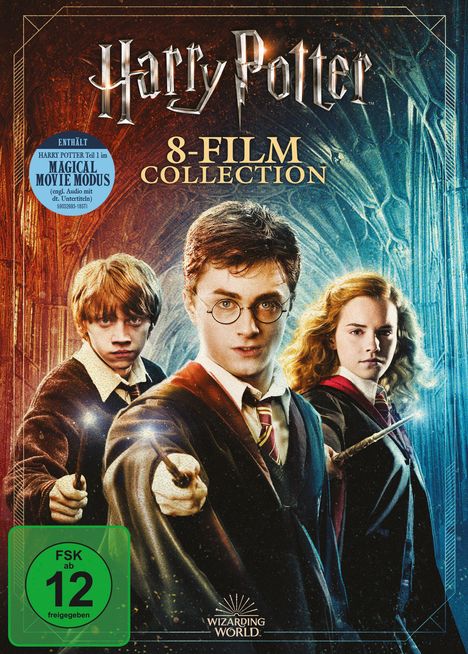 Harry Potter Complete Collection (Jubiläumsedition) (8 Filme), 9 DVDs