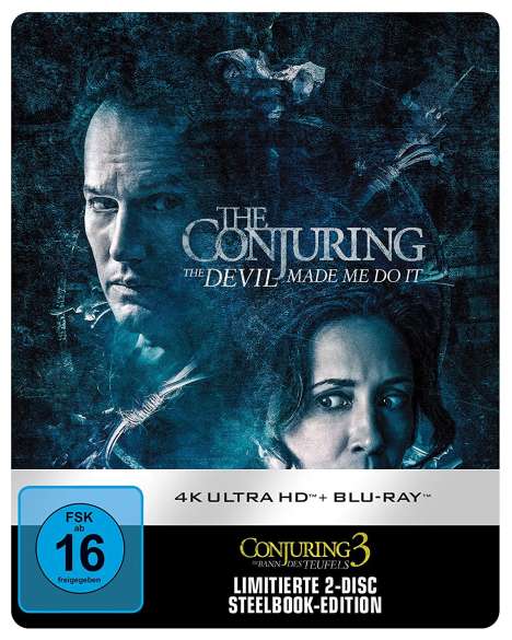 Conjuring 3: Im Bann des Teufels (Ultra HD Blu-ray &amp; Blu-ray im Steelbook), 1 Ultra HD Blu-ray und 1 Blu-ray Disc