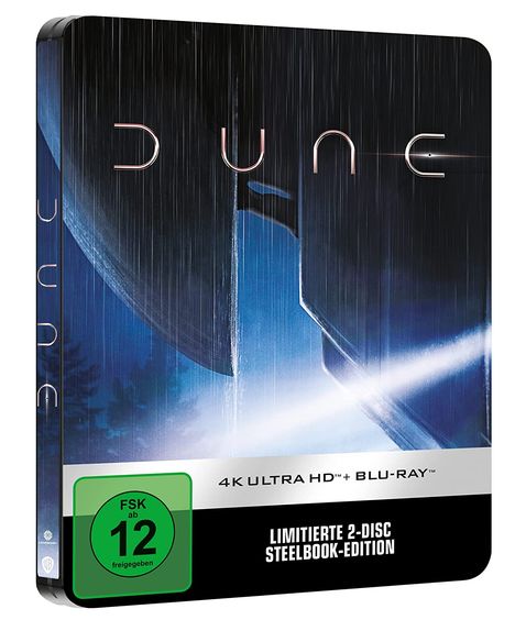 Dune (2021) (Ultra HD Blu-ray &amp; Blu-ray im Steelbook), 1 Ultra HD Blu-ray und 1 Blu-ray Disc
