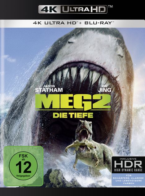 Meg 2: Die Tiefe (Ultra HD Blu-ray &amp; Blu-ray), 1 Ultra HD Blu-ray und 1 Blu-ray Disc