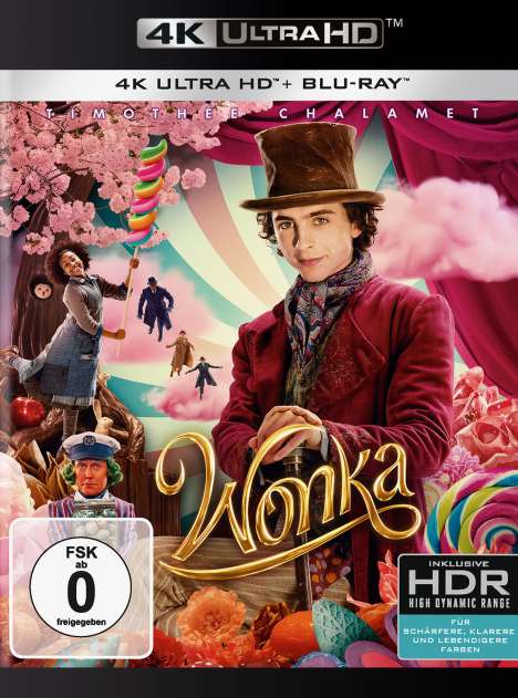Wonka (Ultra HD Blu-ray &amp; Blu-ray), 1 Ultra HD Blu-ray und 1 Blu-ray Disc