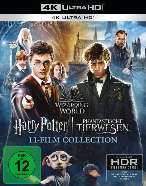 Wizarding World (Harry Potter &amp; Phantastische Tierwesen) (11-Film Collection) (Ultra HD Blu-ray), 11 Ultra HD Blu-rays