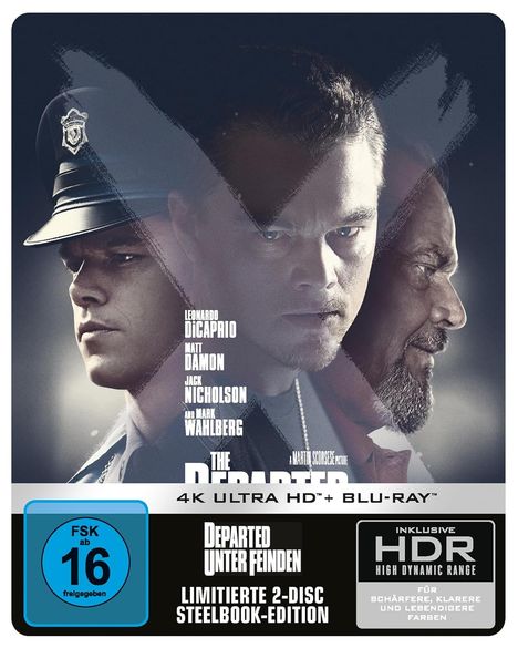 Departed - Unter Feinden (Ultra HD Blu-ray &amp; Blu-ray im Steelbook), 1 Ultra HD Blu-ray und 1 Blu-ray Disc