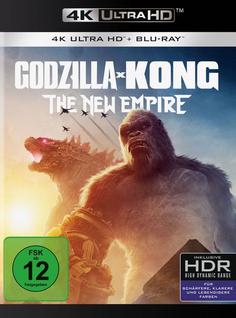 Godzilla x Kong: The New Empire (Ultra HD Blu-ray &amp; Blu-ray), 1 Ultra HD Blu-ray und 1 Blu-ray Disc