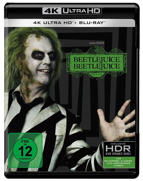 Beetlejuice Beetlejuice (Ultra HD Blu-ray &amp; Blu-ray), 1 Ultra HD Blu-ray und 1 Blu-ray Disc