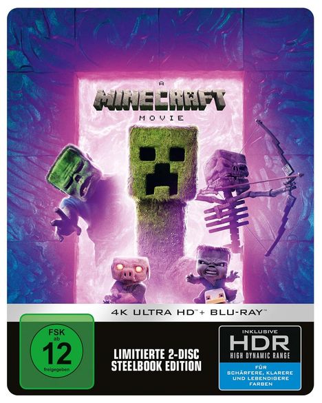 Ein Minecraft Film (Ultra HD Blu-ray & Blu-ray im Steelbook), 1 Ultra HD Blu-ray und 1 Blu-ray Disc