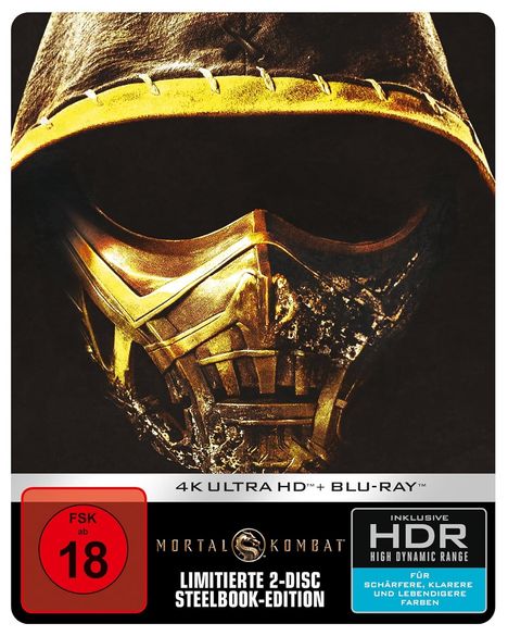 Mortal Kombat (2021) (Ultra HD Blu-ray & Blu-ray im Steelbook), 1 Ultra HD Blu-ray und 1 Blu-ray Disc
