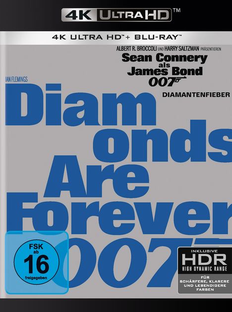 James Bond: Diamantenfieber (Ultra HD Blu-ray & Blu-ray), 1 Ultra HD Blu-ray und 1 Blu-ray Disc