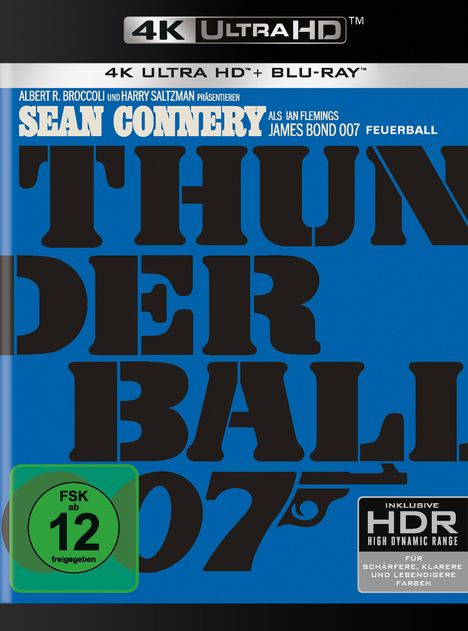James Bond: Feuerball (Ultra HD Blu-ray & Blu-ray), 1 Ultra HD Blu-ray und 1 Blu-ray Disc