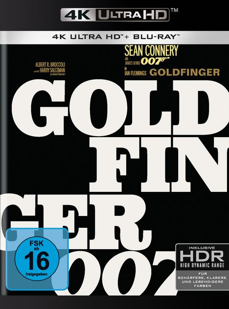 James Bond: Goldfinger (Ultra HD Blu-ray & Blu-ray), 1 Ultra HD Blu-ray und 1 Blu-ray Disc