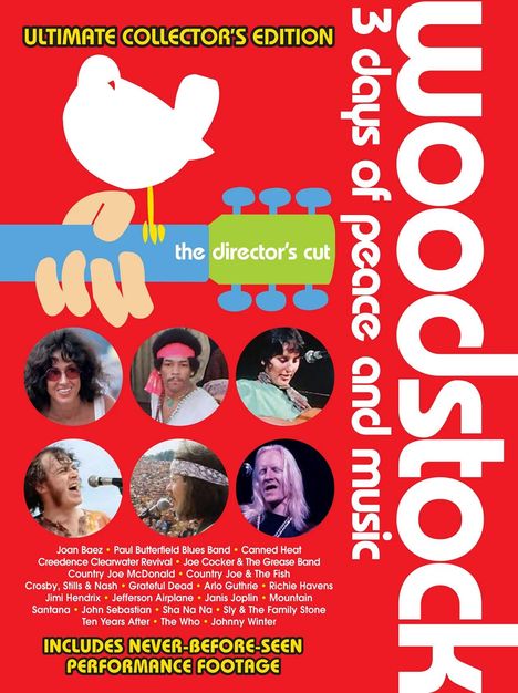 Woodstock: 3 Days Of Peace And Music (Ultimate Collector's Edition) (UK Import), 4 DVDs