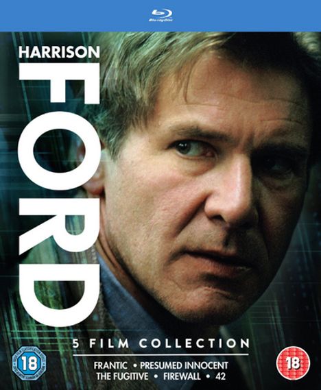 Harrison Ford Collection (Blu-ray) (UK Import mit deutscher Tonspur), 5 Blu-ray Discs