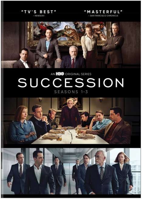 Succession Season 1-3 (UK Import), 9 DVDs