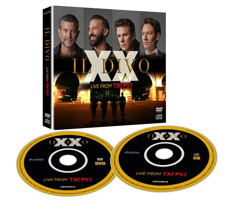 Il Divo: XX - Live From Taipei, 1 CD und 1 DVD