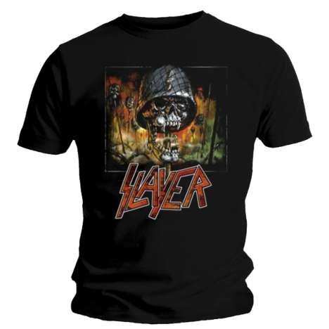 Slayer: Impaled Soldier (T-Shirt,Schwarz,Größe S), T-Shirt
