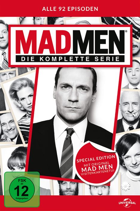 Mad Men (Komplette Serie), 30 DVDs