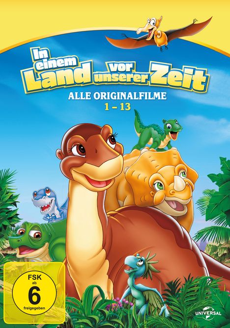 In einem Land vor unserer Zeit 1-13 (Film-Box), 13 DVDs