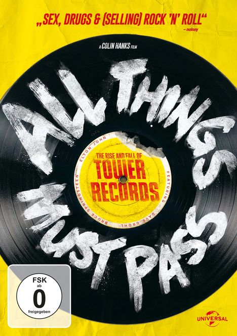 All Things Must Pass - The Rise and Fall of Tower Records, DVD