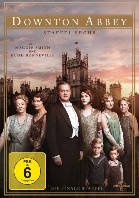 Downton Abbey Season 6 (finale Staffel), 4 DVDs