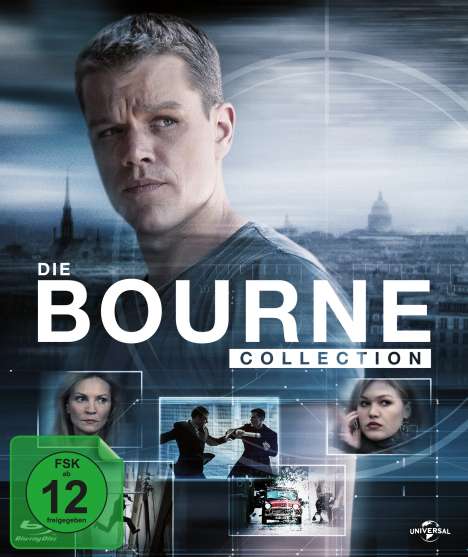 Bourne Collection 1-4 (Blu-ray im Digibook), 4 Blu-ray Discs und 1 DVD
