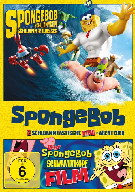 SpongeBob Schwammkopf: Der Film / Schwamm aus dem Wasser, 2 DVDs