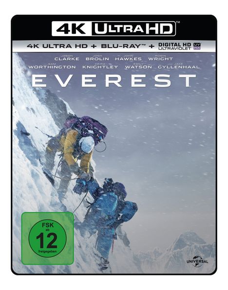 Everest (Ultra HD Blu-ray &amp; Blu-ray), 1 Ultra HD Blu-ray und 1 Blu-ray Disc