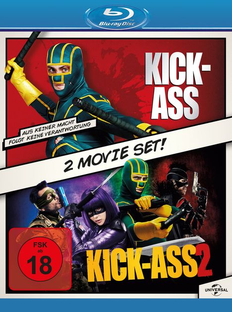 Kick-Ass / Kick-Ass 2 (Blu-ray), 2 Blu-ray Discs