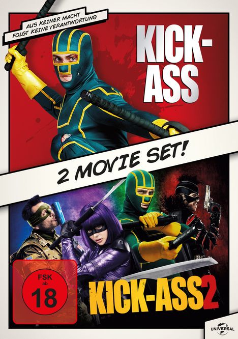Kick-Ass / Kick-Ass 2, 2 DVDs