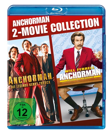 Anchorman 1 &amp; 2 (Blu-ray), 2 Blu-ray Discs