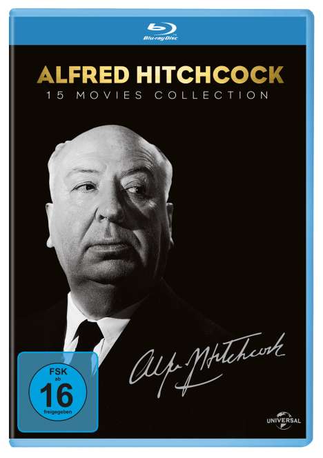 Alfred Hitchcock Collection (Blu-ray), 15 Blu-ray Discs