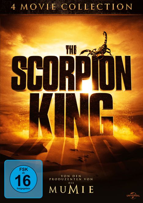 The Scorpion King 4-Movie-Collection, 4 DVDs