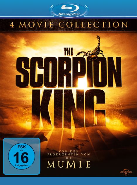The Scorpion King 4-Movie-Collection (Blu-ray), 4 Blu-ray Discs