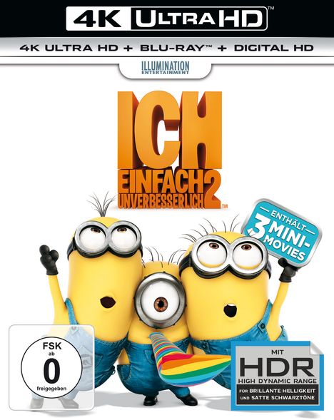 Ich - Einfach unverbesserlich 2 (Ultra HD Blu-ray &amp; Blu-ray), 1 Ultra HD Blu-ray und 1 Blu-ray Disc