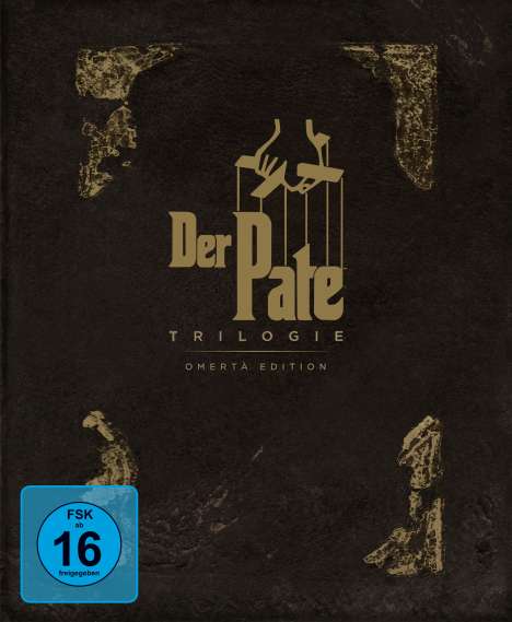 Der Pate Trilogie (Limited Omertà Edition) (Blu-ray), 4 Blu-ray Discs
