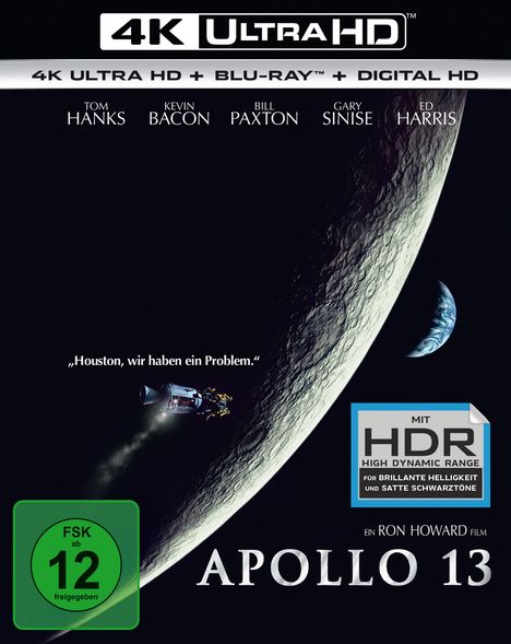Apollo 13 (Ultra HD Blu-ray &amp; Blu-ray), 1 Ultra HD Blu-ray und 1 Blu-ray Disc