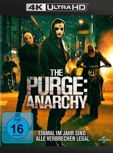 The Purge: Anarchy (Ultra HD Blu-ray &amp; Blu-ray), 1 Ultra HD Blu-ray und 1 Blu-ray Disc