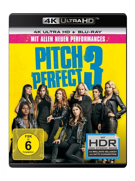 Pitch Perfect 3 (Ultra HD Blu-ray &amp; Blu-ray), 1 Ultra HD Blu-ray und 1 Blu-ray Disc