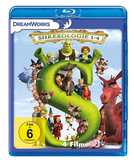 Shrekologie 1-4 (Blu-ray), 4 Blu-ray Discs