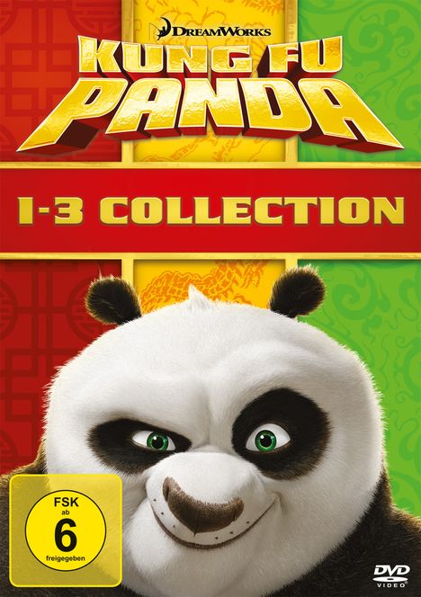 Kung Fu Panda 1-3, 3 DVDs
