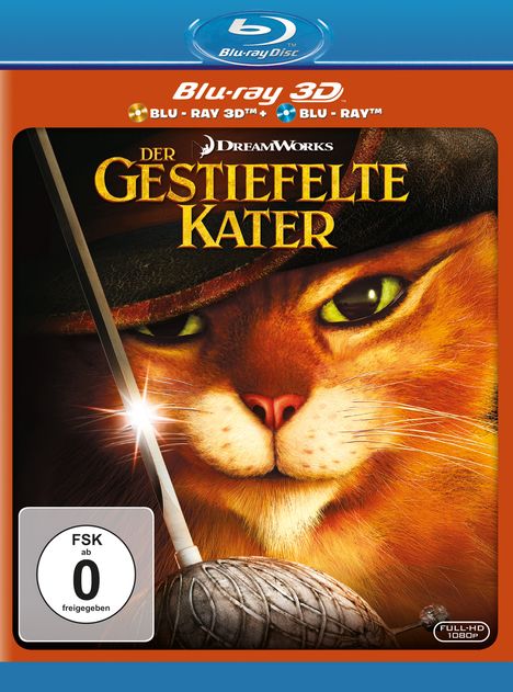 Der gestiefelte Kater (2011) (3D &amp; 2D Blu-ray), 2 Blu-ray Discs