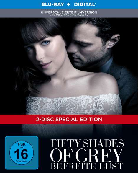 Fifty Shades of Grey 3 - Befreite Lust (Limited Edition) (Blu-ray &amp; DVD im Digibook), 1 Blu-ray Disc und 1 DVD