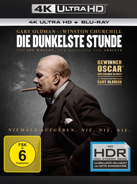 Die dunkelste Stunde (Ultra HD Blu-ray &amp; Blu-ray), 1 Ultra HD Blu-ray und 1 Blu-ray Disc