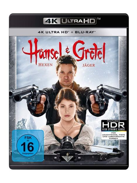 Hänsel und Gretel: Hexenjäger (4K Ultra HD Blu-ray &amp; Blu-ray), 1 Ultra HD Blu-ray und 1 Blu-ray Disc