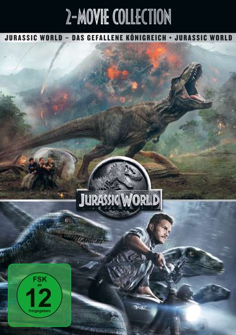 Jurassic World 1 &amp; 2, 2 DVDs