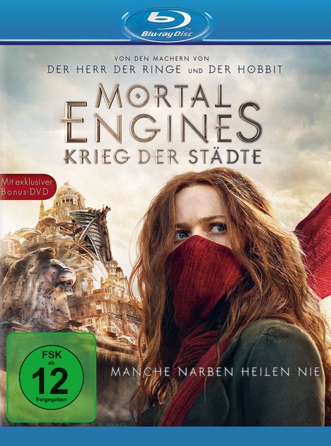 Mortal Engines: Krieg der Städte (Blu-ray), 1 Blu-ray Disc und 1 DVD