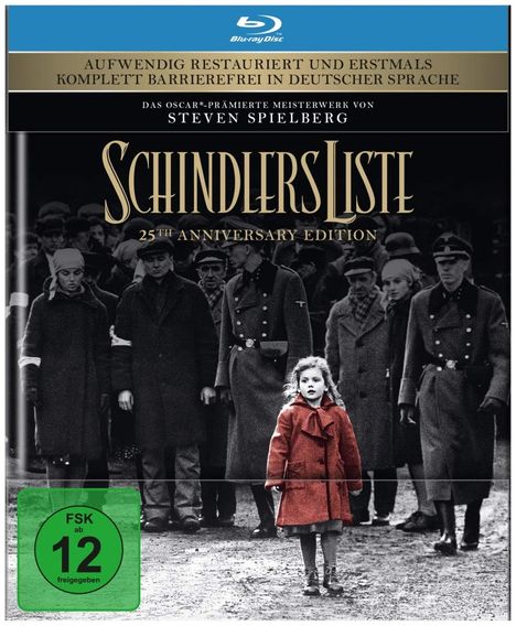 Schindlers Liste (25th Anniversary Edition) (Blu-ray), Blu-ray Disc