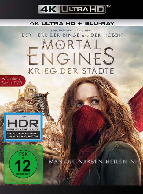 Mortal Engines: Krieg der Städte (Ultra HD Blu-ray &amp; Blu-ray), 1 Ultra HD Blu-ray, 1 Blu-ray Disc und 1 DVD