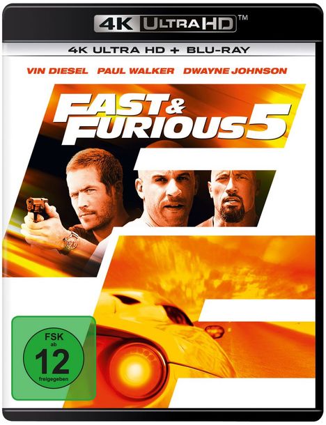 Fast &amp; Furious 5 (Ultra HD Blu-ray &amp; Blu-ray), 1 Ultra HD Blu-ray und 1 Blu-ray Disc