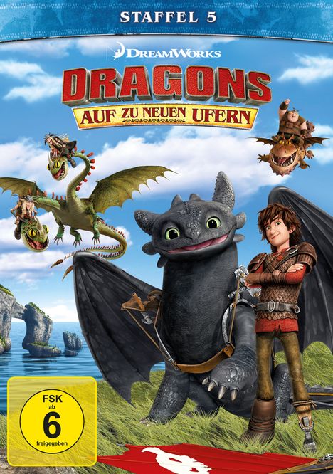 Dragons - Auf zu neuen Ufern Staffel 5, 4 DVDs