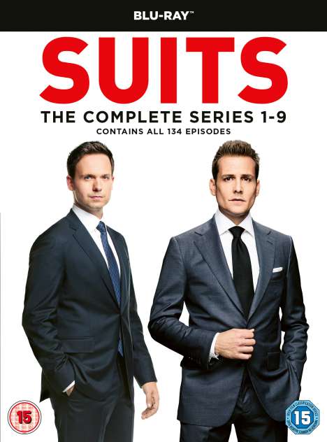 Suits Season 1-9 (Blu-ray) (UK Import), 34 Blu-ray Discs